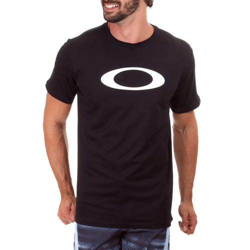 Camiseta Masculina Oakley O-Ellipse Tee Preto-457291BR-02E- -1-